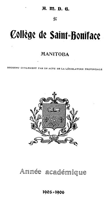  St Boniface 1905-1906 Cover Page